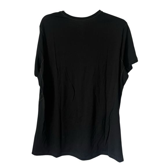 REI Merino 185 Base Layer Top Short Sleeves Black Wool Lightweight Gorpcore 1X - Picture 2 of 6